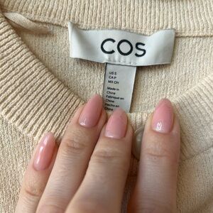COS Beige Women's Crew Neck Sweater
